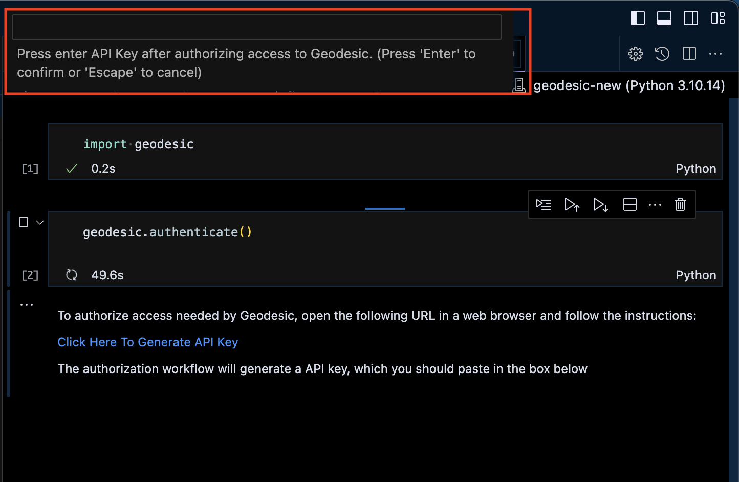 Visual Studio Code Authentication